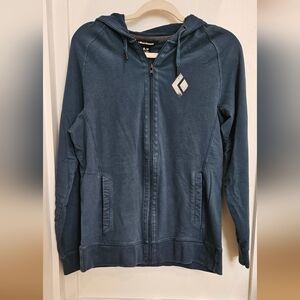 Black Diamond Teal Hoodie Size S